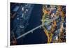 Aerial view of bridge to Augusta, Maine-null-Framed Photographic Print