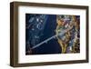 Aerial view of bridge to Augusta, Maine-null-Framed Photographic Print