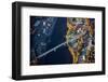 Aerial view of bridge to Augusta, Maine-null-Framed Photographic Print