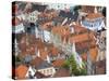 Aerial View of Bruges, Old Town, Bruges, Flanders, Belgium, Europe-Christian Kober-Stretched Canvas