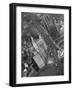 Aerial View of Buildings and a Bridge Crossing a River Flowing Through the City-Margaret Bourke-White-Framed Photographic Print