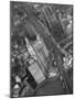 Aerial View of Buildings and a Bridge Crossing a River Flowing Through the City-Margaret Bourke-White-Mounted Photographic Print