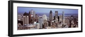 Aerial View of Buildings in a City, Montreal, Quebec, Canada-null-Framed Photographic Print