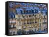 Aerial View of Buildings Seen from the Eiffel Tower, Paris, France-Jim Zuckerman-Framed Stretched Canvas