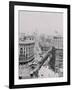 Aerial View of Business District on Broadway-null-Framed Photographic Print