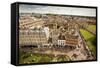 Aerial View of Cambridge, England-Carlo Acenas-Framed Stretched Canvas