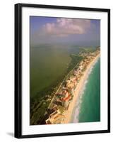 Aerial View of Cancun, Mexico-Walter Bibikow-Framed Photographic Print