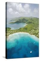 Aerial View of Caneel Bay and St. John-Macduff Everton-Stretched Canvas