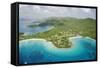 Aerial View of Caneel Bay Resort on St. John-Macduff Everton-Framed Stretched Canvas