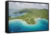 Aerial View of Caneel Bay Resort on St. John-Macduff Everton-Framed Stretched Canvas