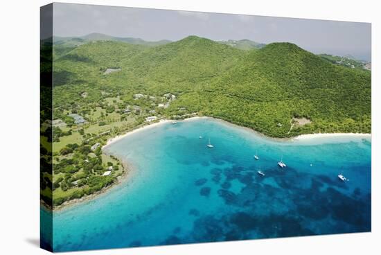 Aerial View of Caneel Bay Resort on St. John-Macduff Everton-Stretched Canvas