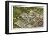 Aerial View of Capitol, Washington D.C.-null-Framed Art Print