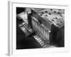 Aerial View of Cargill Grain Elevator with Barges Lined up on the Bank of the Chicago River-Margaret Bourke-White-Framed Photographic Print