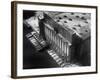 Aerial View of Cargill Grain Elevator with Barges Lined up on the Bank of the Chicago River-Margaret Bourke-White-Framed Photographic Print