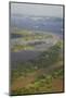 Aerial View of Cargo Ships on the Rio Negro, Manaus, Amazonas, Brazil, South America-Ian Trower-Mounted Photographic Print