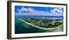 Aerial view of Carl E. Johnson State Park, Lovers Key, Florida, USA-null-Framed Photographic Print