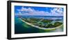 Aerial view of Carl E. Johnson State Park, Lovers Key, Florida, USA-null-Framed Photographic Print