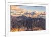 Aerial view of Catinaccio Group (Rosengarten), Torri Del Vajolet, Marmolada, Dolomites, South Tyrol-Roberto Moiola-Framed Photographic Print