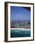 Aerial View of Central Area of Surfers Paradise, Gold Coast, Queensland, Australia-Ken Wilson-Framed Photographic Print