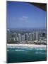 Aerial View of Central Area of Surfers Paradise, Gold Coast, Queensland, Australia-Ken Wilson-Mounted Photographic Print