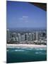 Aerial View of Central Area of Surfers Paradise, Gold Coast, Queensland, Australia-Ken Wilson-Mounted Photographic Print