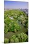 Aerial view of Central Park in spring near Columbus Circle in Manhattan, New York City, New York-null-Mounted Photographic Print