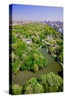 Aerial view of Central Park in spring near Columbus Circle in Manhattan, New York City, New York-null-Stretched Canvas