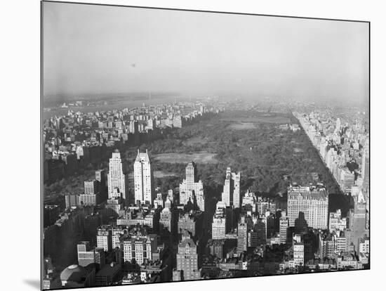 Aerial View of Central Park-null-Mounted Photographic Print