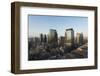 Aerial View of Central Santiago City at Dawn from Apartment Block Rooftop-Ben Pipe-Framed Photographic Print