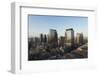 Aerial View of Central Santiago City at Dawn from Apartment Block Rooftop-Ben Pipe-Framed Photographic Print