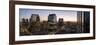 Aerial View of Central Santiago City at Night, Santiago, Chile, South America-Ben Pipe-Framed Photographic Print