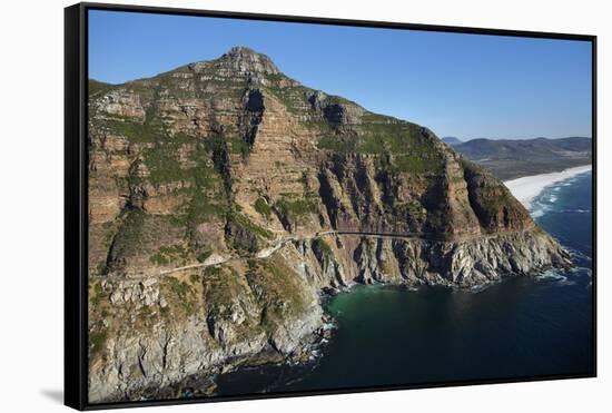Aerial View of Chapman's Peak Drive, Cape Town, South Africa-David Wall-Framed Stretched Canvas