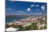Aerial View of Charlotte Amalie St Thomas USVI-George Oze-Mounted Photographic Print
