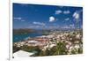 Aerial View of Charlotte Amalie St Thomas USVI-George Oze-Framed Photographic Print