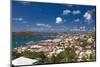 Aerial View of Charlotte Amalie St Thomas USVI-George Oze-Mounted Photographic Print