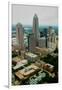 Aerial view of Charlotte, NC-null-Framed Premium Photographic Print