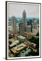 Aerial view of Charlotte, NC-null-Framed Premium Photographic Print