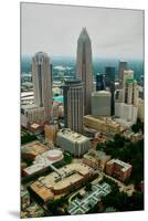 Aerial view of Charlotte, NC-null-Mounted Premium Photographic Print