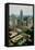 Aerial view of Charlotte, NC-null-Framed Stretched Canvas