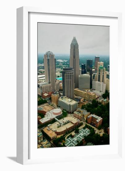 Aerial view of Charlotte, NC-null-Framed Photographic Print