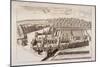 Aerial View of Charterhouse, Finsbury, London, 1755-null-Mounted Giclee Print