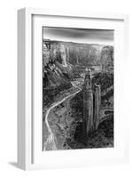 Aerial View of Chelly Canyon, Arizona-null-Framed Art Print