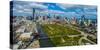 Aerial view of Chicago, Cook County, Illinois, USA-null-Stretched Canvas