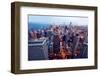 Aerial View of Chicago Downtown-Andrew Bayda-Framed Photographic Print
