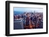 Aerial View of Chicago Downtown-Andrew Bayda-Framed Photographic Print