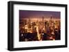 Aerial View of Chicago Downtown-Andrew Bayda-Framed Photographic Print