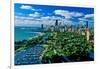 Aerial View of Chicago, Illinois-null-Framed Photographic Print