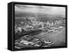 Aerial View of Chicago's Lake Front-null-Framed Stretched Canvas