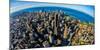 Aerial view of Chicago skyline at waterfront, Chicago, Cook County, Illinois, USA-null-Mounted Photographic Print