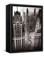 Aerial View of Chicago-null-Framed Stretched Canvas